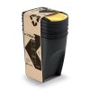 Zestaw koszy do segregacji SORTIBOX 3x35L czarny / kolorowe pokrywy